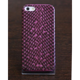 Чехол из натуральной кожи змеи на iPhone 5/5s (фиолетовая), , 1100,00 р., Чехол из натуральной кожи змеи на iPhone 5/5s (фиолетовая), Чехл, , Чехлы для iPhone 5/5s