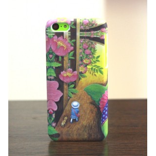Чехол на iPhone 5C (цветущий сад)