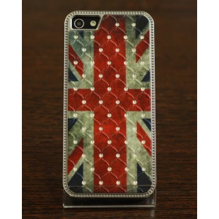 Чехол со стразами на iPhone 5/5s (Britain flag), 1470, 900,00 р., Чехол со стразами на iPhone 5/5s (Britain flag), Чехлы для iPhon, , Чехлы для iPhone 5/5s
