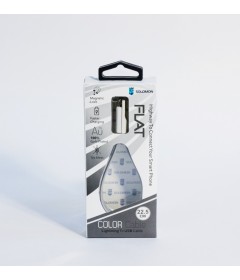 Кабель Solomon 22.5см  для iPhone 5 (серый)