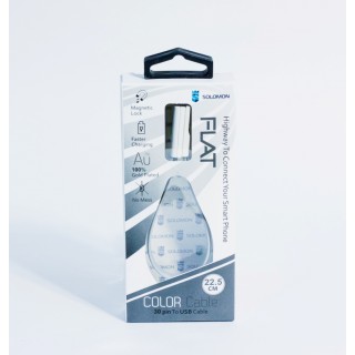 Кабель Solomon 22.5см  для iPhone 4 (серый), 1619, 480,00 р., Кабель Solomon 22.5см  для iPhone 4 (серый), USB-кабели, , USB-кабели